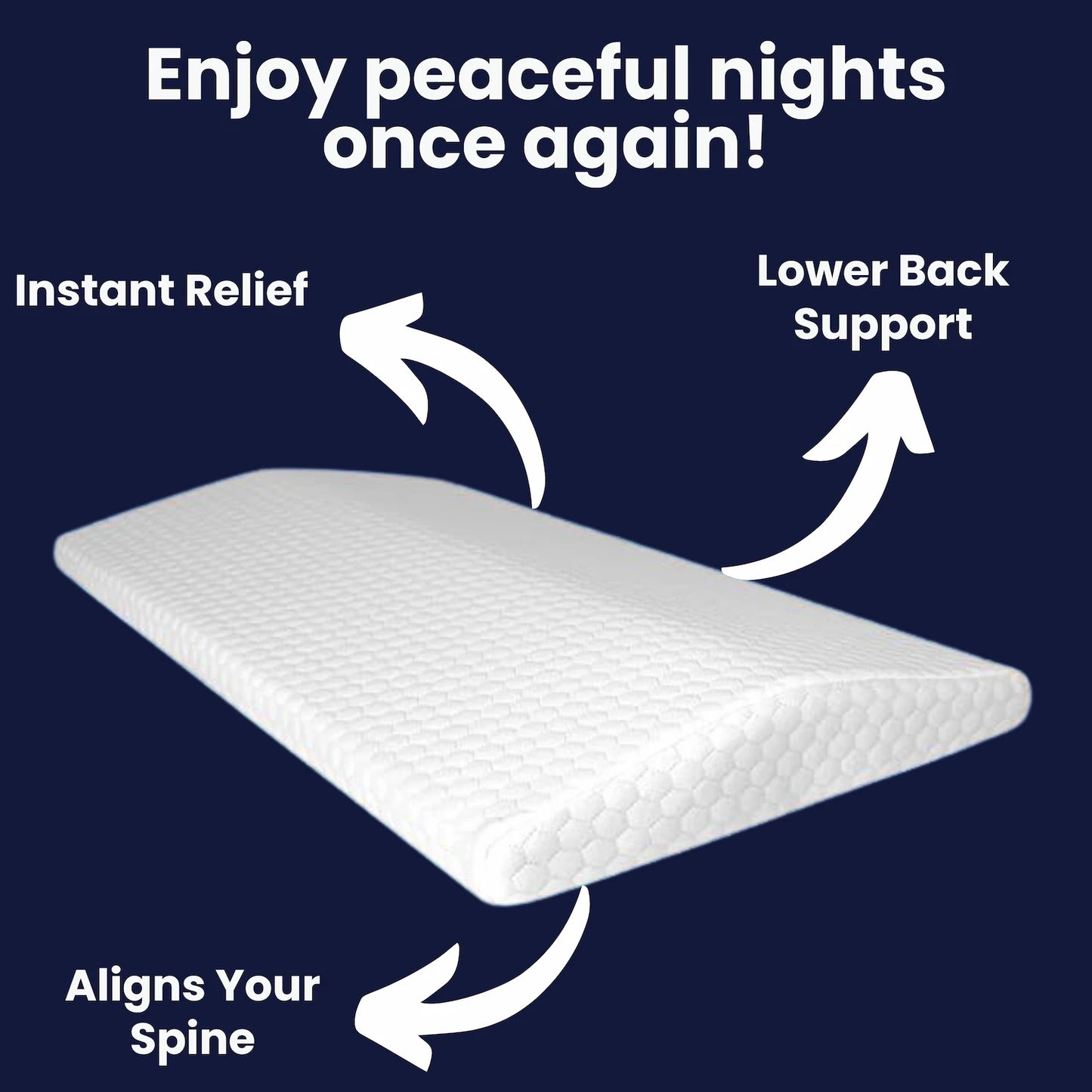 Cellsius Orthopedic Lumbar Cushion - Relieves Back Pain